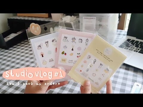 studio vlog #1 -  how I pack my orders | Indonesia