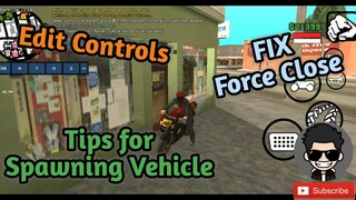 Fix Force Close || Spawning Vehicle Guide || Edit Controls || GTA SA-MP Tutorial