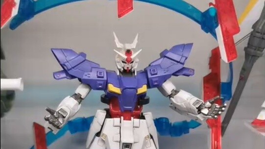 The Gundam model ring stand was also KO