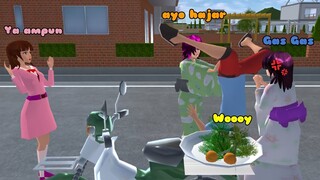 SAKURA SCHOOL SIMULATOR | EMAK EMAK RIBUT GARA GARA TUKANG SAYUR - SHORTS MOVIE