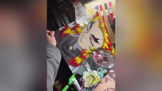 This hoe massive. Anyway come back tk watch me paint tanjiro>:) kny demonslayer tanjirokamado rengokukyojuro glasspainting anime kyp