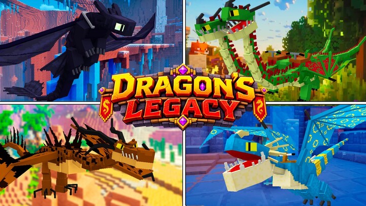 💲GRÁTIS💲Dragon's Legacy:  MAIS DRAGÕES DE COMO TREINAR O SEU DRAGÃO PARA MINECRAFT BEDROCK! 26.0+