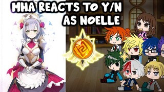 MHA/BNHA Reacts to y/n as Noelle (Genshin Impact) || Gacha Club || Part 4