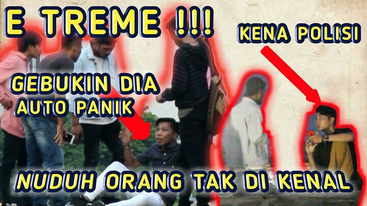 PRANK!!! NUDUH ORANG Pukul Adik Ngakak | Sampe LAPOR POLISI | AUTO PANIK EXTREME - PRANK INDONESIA