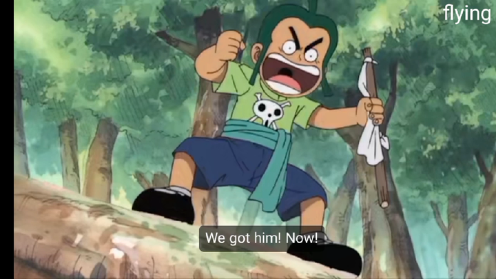 jango falling for the trap of ussop pirates