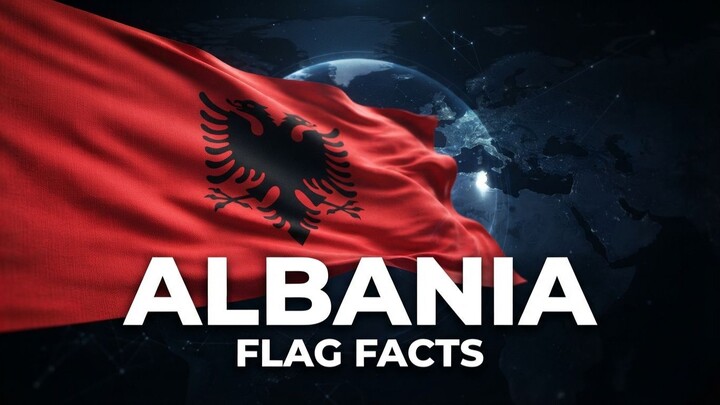 Albania Flag 🇦🇱 | 3D Animated Flag & Flag Facts