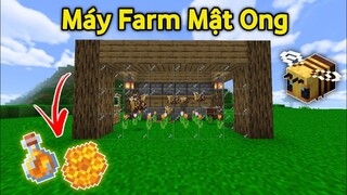 Hướng Dẫn Làm Máy Farm Mật Ong Tự Động Trong Minecraft PE 1.18 | Honey Farm MCPE/ Bedrock 1.18