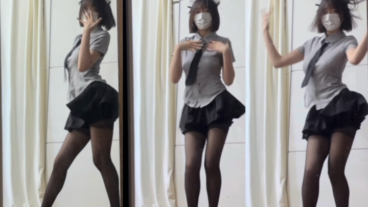 Màn hình ngang｜Bộ đồ jk eo xám｜Vũ điệu từ tính
