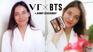 GRWM: 💜 VT x BTS MAKEUP REVIEW *special ARMY giveaway*