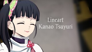 Lineart Kanao Tsuyuri||Kimetsu No Yaiba
