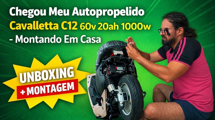 Chegou Meu Autopropelido Cavalletta C12 60v 20ah 1000w - Montando Em Casa
