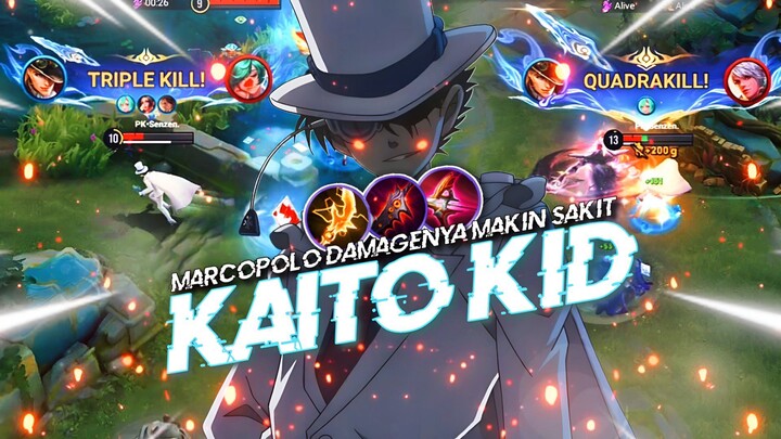 Skin Kaito Kid Bikin Damagenya Makin Sakit Sampai Quadrakill🔥 | Honor of Kings