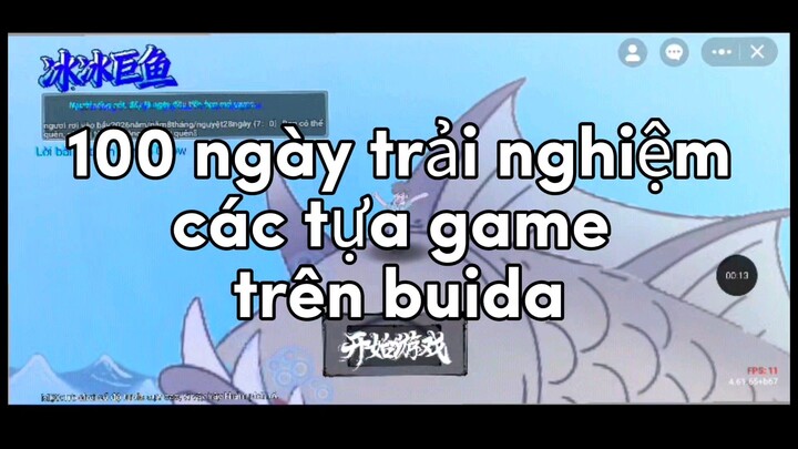 100 ngày trải nghiệm game trên buida. Ngày 1