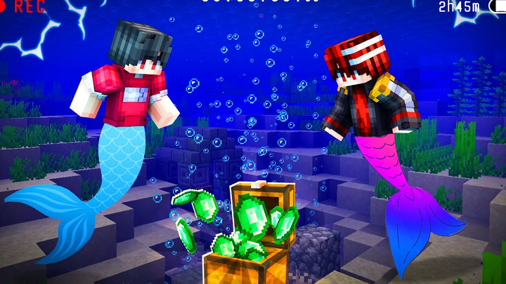 เบื้องหลัง 🔥 l ดีซีโร่กลายเป็นนางเงือก Minecraft สตอรี่