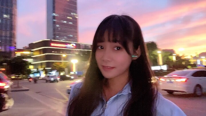 The sunset today is so beautiful... really....