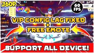 Free Fire Lag Fix 1.52.3 VIP 60FPS CONFIG 1GB 2GB 3GB 4GB RAM Free Emote Free Fire Vip Fix lag 1gb