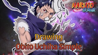 Drawing Obito Uchiha Simple !!