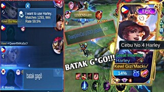 My Teammate Said "WOW BATAK G*GO!!! •Gizi'Macki✓•Harley Gameplay•