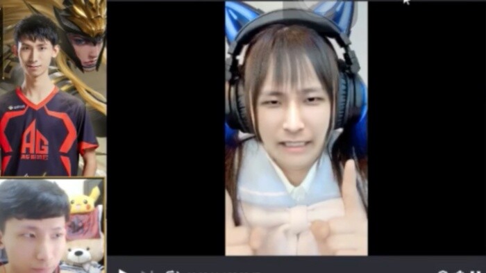When Menglei sees himself in women's clothing...