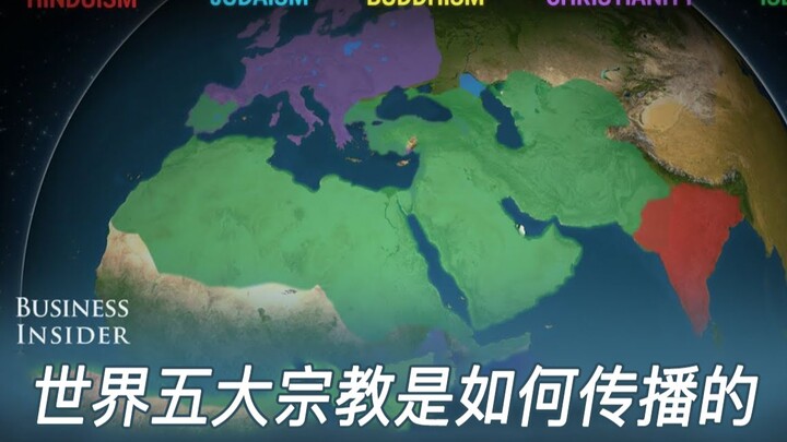 [Visualized: How Have the World’s Five Major Religions Spread Over the Past 5,000 Years?]