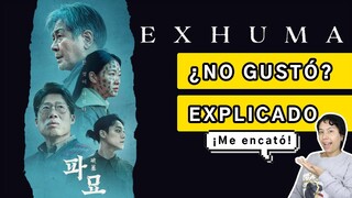 EXHUMA. Un espíritu maligno acecha una familia. Creencias coreanas y japonesas. ¿No gustó?