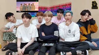 [ترجمة WNS الصينية] 200821 رد فعل BTS على الفيديو الموسيقي Dynamite الخاص بـ BTS