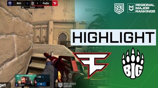 [HIGHLIGHTS] FAZE VS BIG | GROUP STAGE | PGL MAJOR ANTWERP 2022 EUROPE RMR A