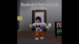 When ur mom wants you to finish your food roblox meme