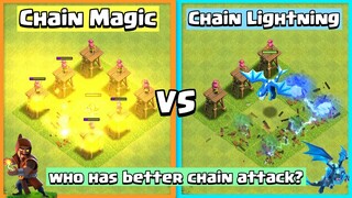 Super Wizard VS Electro Dragon VS Every Defense Formation | Chain Lightning Duel | Clash of Clans