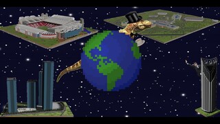 Building the Earth Minecraft. Day 100 Anniversary