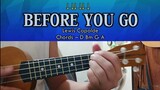 Before You Go - Lewis Capaldi - Ukulele Chords