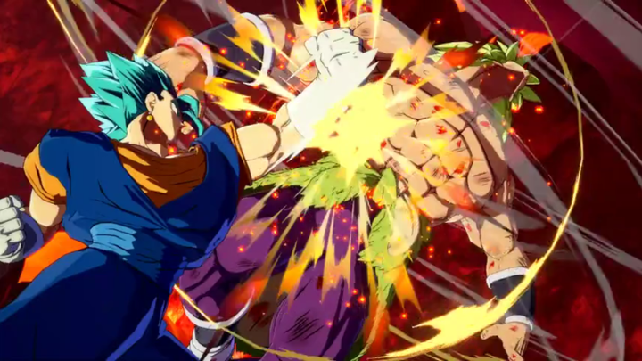 If the one fighting Broly is Vegito Gogeta Fusion Chaos Mod