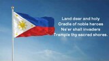 Philippine National Anthem English Version with Lyrics
