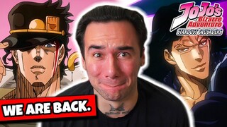 I reacted to JOJO’s BIZARRE ADVENTURE again and..