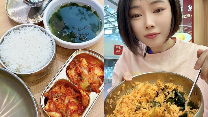 Min Village Bibimbap Budgeter’s Set: Eat till you’re full for just 3 yuan!! Rice and side dishes are