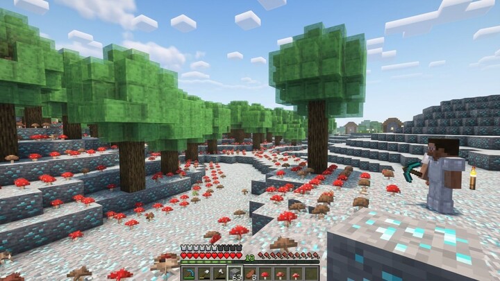 When all the block positions in Minecraft are completely randomized!