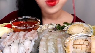 mukbang hải sản tươi sống #food