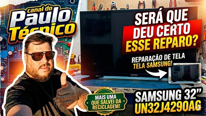reparo tela samsung un32j4290ag