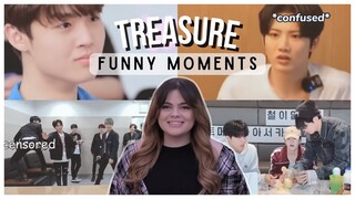 Why are they like this? | TREASURE - Funny Moment Compilations REACTION