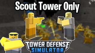 Scout Only Challenge | Tower Defense Simulator | ROBLOX