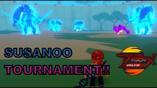 the BIGGEST "SUSANOO  WARS TOURNAMENT" in Anime Fighting Simulator