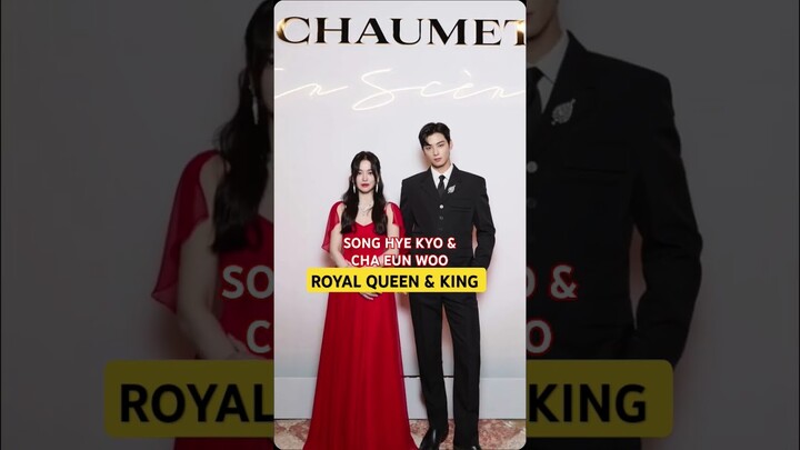 ROYAL QUEEN & KING - Song Hye Kyo & Cha Eun woo #songhyekyo #chaeunwoo #kdrama #astro #kpop #shorts