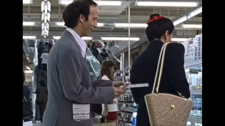 Shopping at the supermarket without spending a dime, yet returning home with a cart full of goods