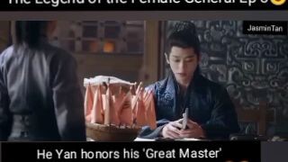 #legendoffemalegeneralep5 #xiaojue #heyan #chinesedrama  He Yan honor his 'Great Master's Xiao Jue🤭