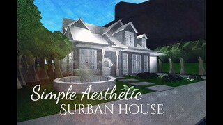 Bloxburg | | Simple Aesthetic Surban House | | (SpeedBuild)