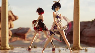 【cycles/4k60FPS/mmd】Kembar dari Sisi Lain·Akhir dari Aula Dansa Dunia ワールズエンド・ダンスホール