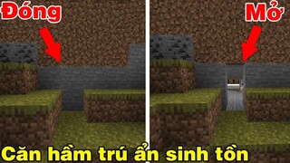 VHBOY Làm Căn Hầm Trú Ẩn Siêu Bí Mật Không Thể Nhận ra Trong Minecraft