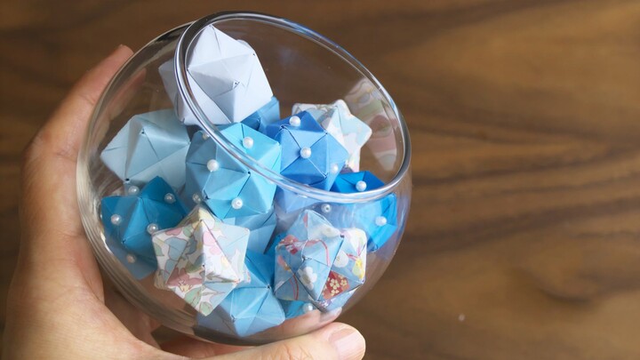 [DIY] Hướng dẫn cách gấp quả tú cầu bằng giấy