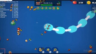 Worms zone.io #302 game Rắn săn mồi - game con giun săn rắn top 1 kịch tính