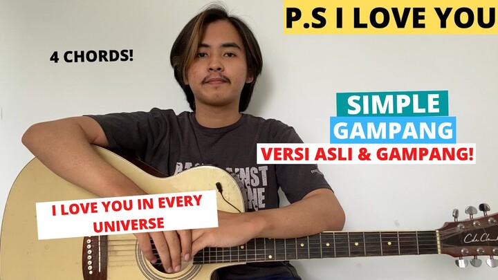 TUTORIAL PETIKAN (P.S. I Love You - Paul Hartohap) (Tutorial Gitar) CHORD ASLI & GAMPANG!